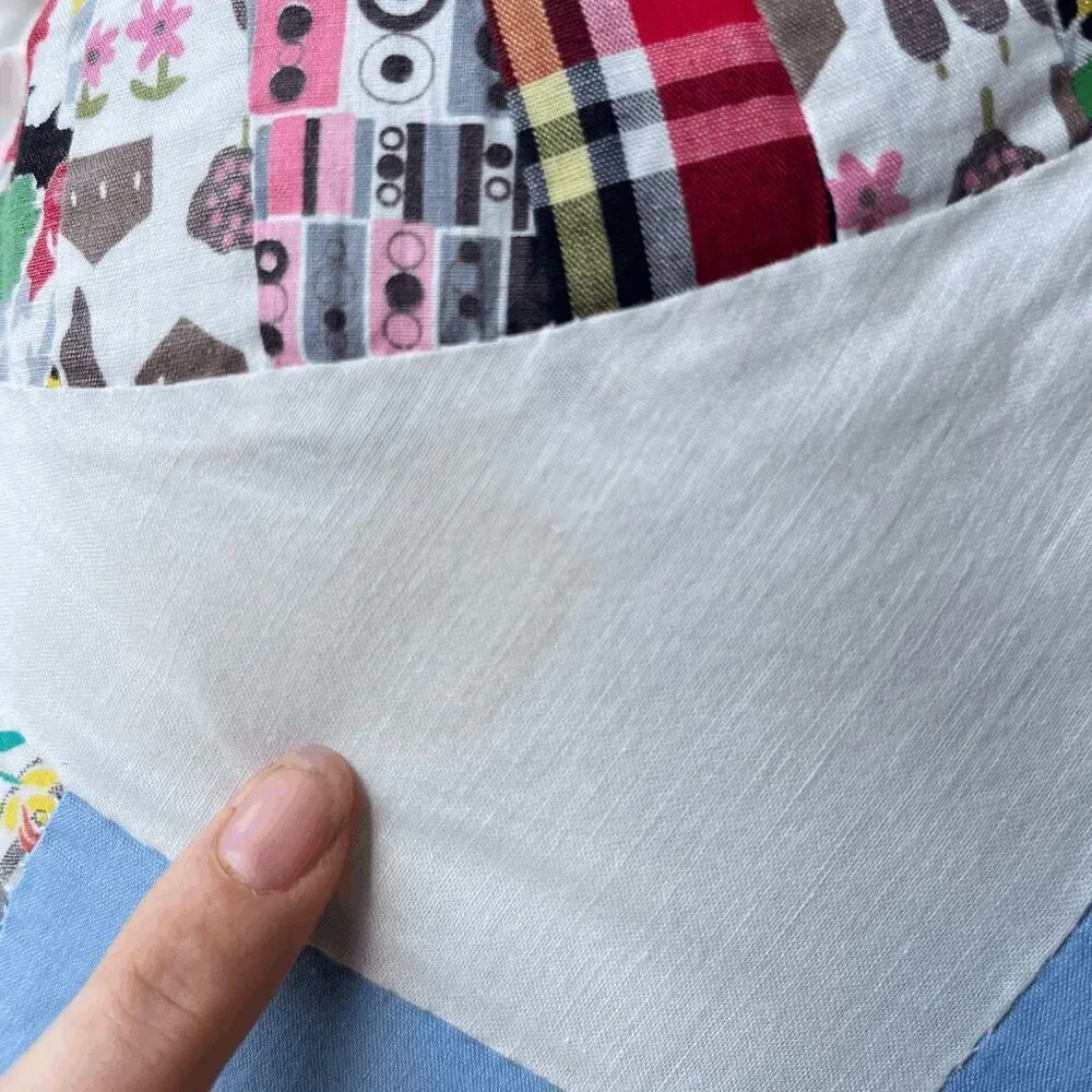 Handmade quilted patchwork